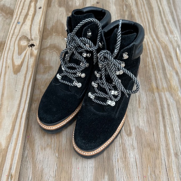 Marc Fisher Suede Lace-Up Boots – Women’s Size 8 - Picture 2 of 5